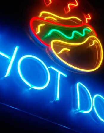 Неоновая вывеска логотип