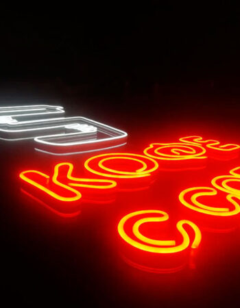 Неоновая вывеска Кофе с собой